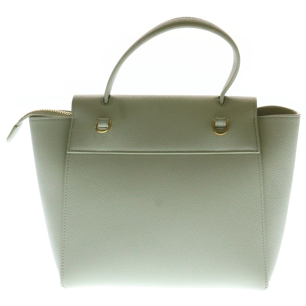 CELINE(セリーヌ) ベルトバッグ ナノ 2WAYバッグ ショルダーバッグ ハンドバッグ ライトグリーン ゴールド金具 ヴェールドー レザー