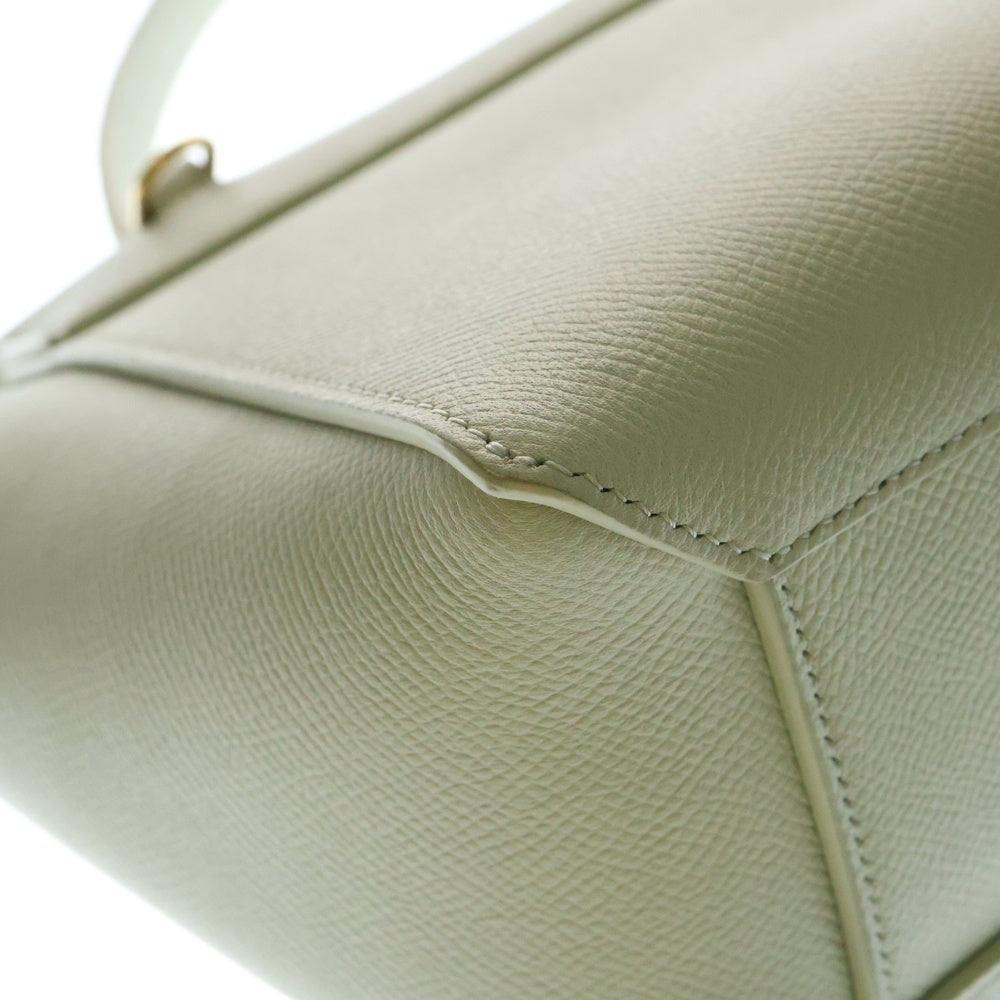 CELINE(セリーヌ) ベルトバッグ ナノ 2WAYバッグ ショルダーバッグ ハンドバッグ ライトグリーン ゴールド金具 ヴェールドー レザー