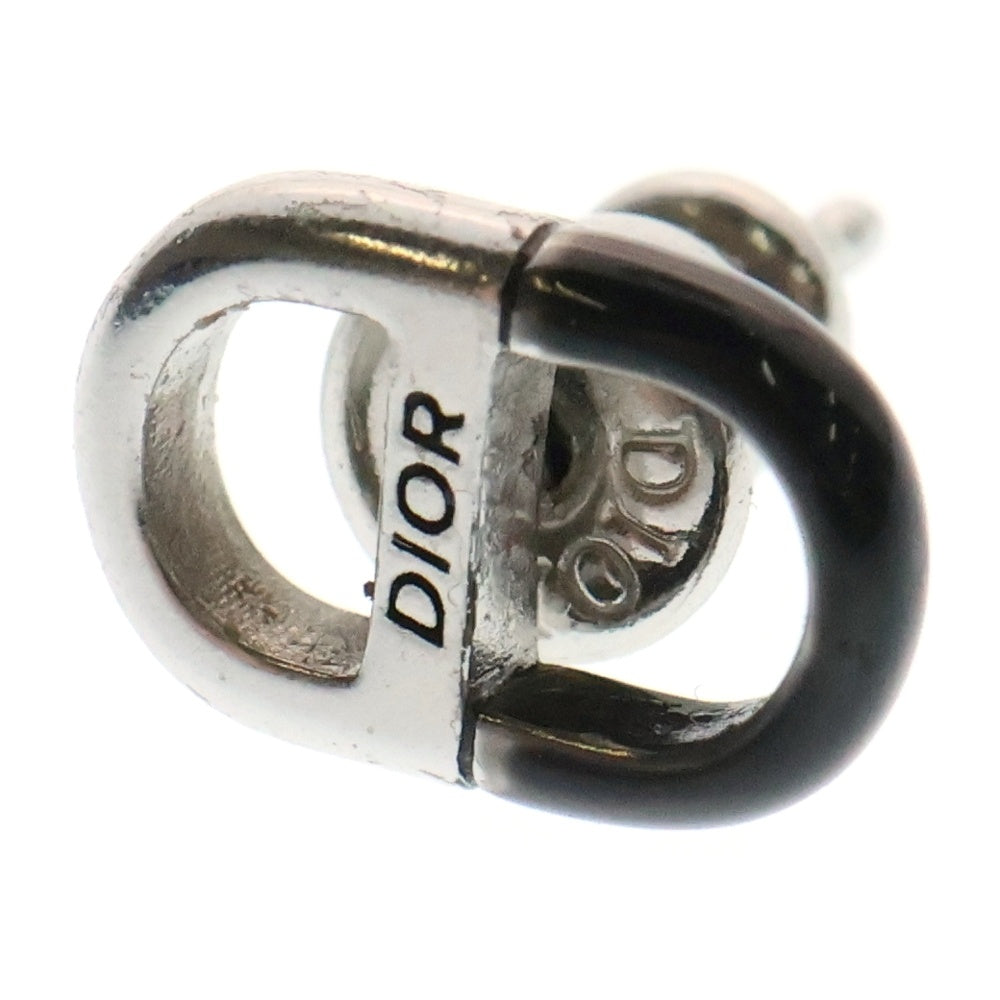 Christian Dior(クリスチャンディオール) Dior 8 ディオールエイト スタッドピアス シルバー/ブラック E3802HOMMT_D004