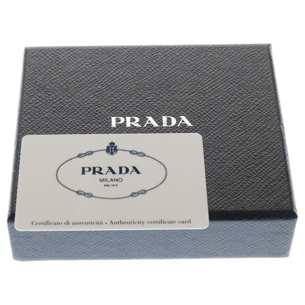 PRADA(プラダ) VITELLO MOVE ヴィッテロ レザー ロゴプレート ラウンドジップ コインケース コインパース 小銭入れ ゴールド金具 レッド 1MM268
