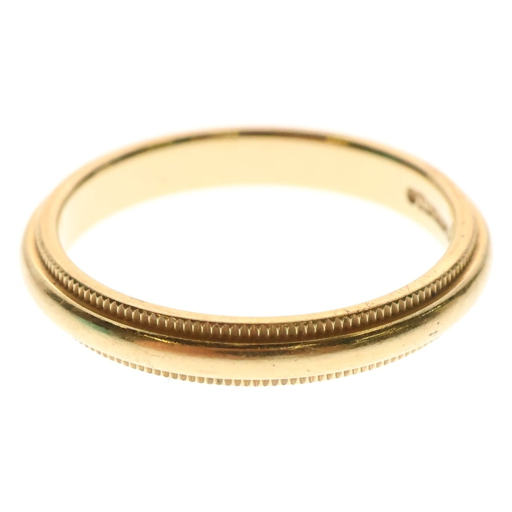 TIFFANY&Co(ティファニー) ミルグレイン リング 指輪 ゴールド 15号 AU750 4.0g