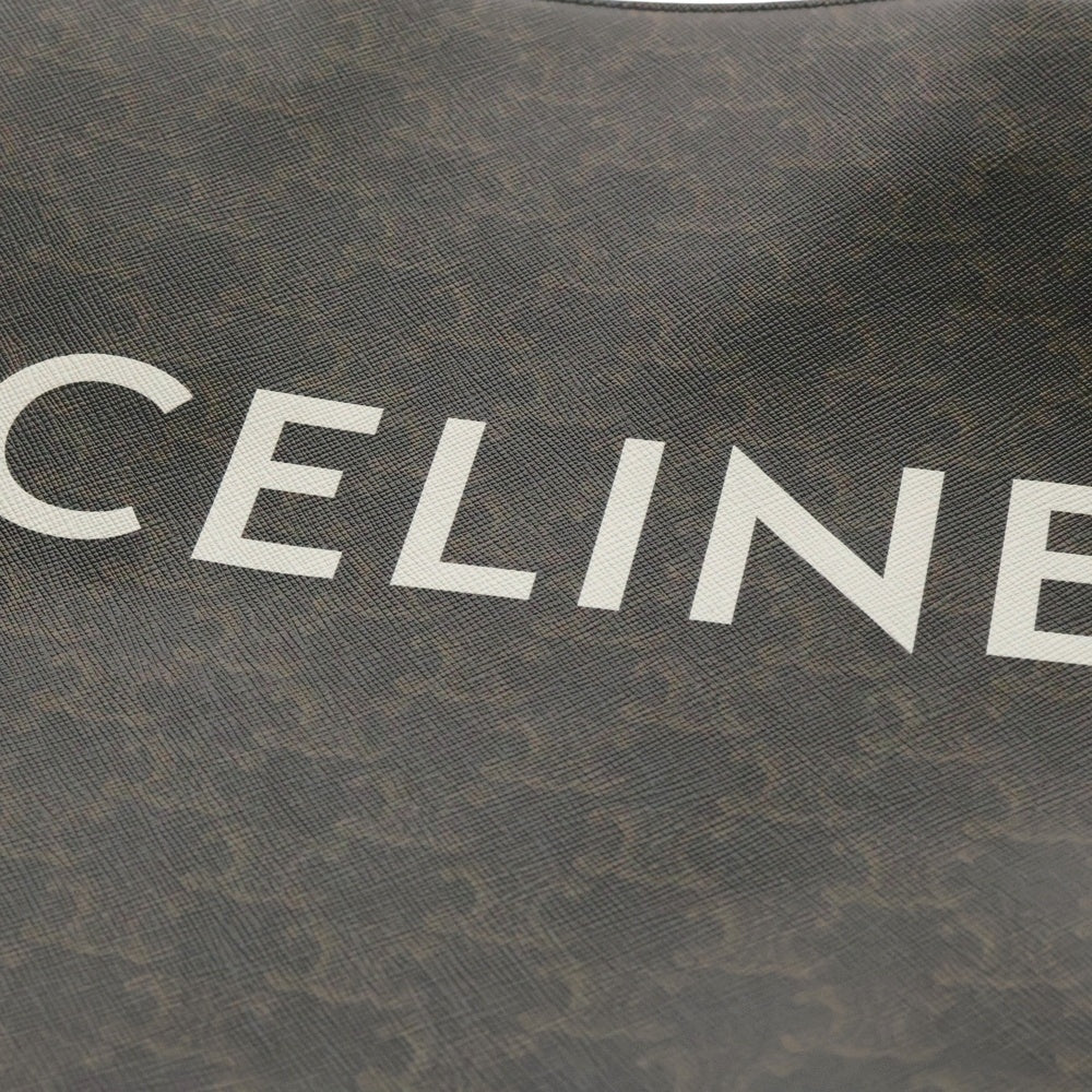 CELINE(セリーヌ) トリオンフ ミディアム バーティカルカバ 2WAYバッグ トートバッグ ハンドバッグ ショルダーバッグ ブラック ゴールド金具 PVC