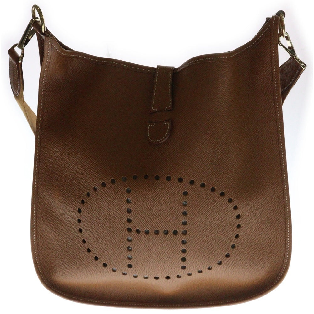 HERMES(エルメス) エブリンGM ショルダーバッグ ゴールド ブラウン ゴールド金具 トゴ #A刻印