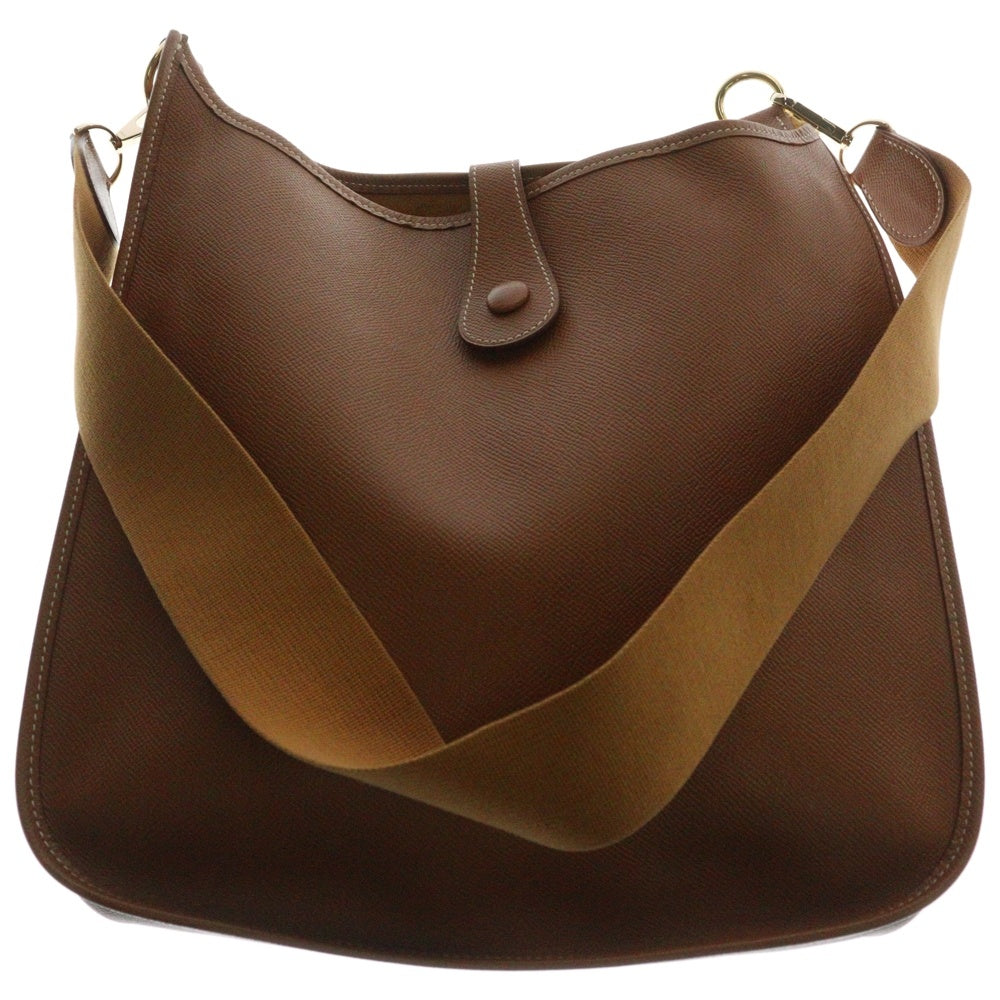 HERMES(エルメス) エブリンGM ショルダーバッグ ゴールド ブラウン ゴールド金具 トゴ #A刻印