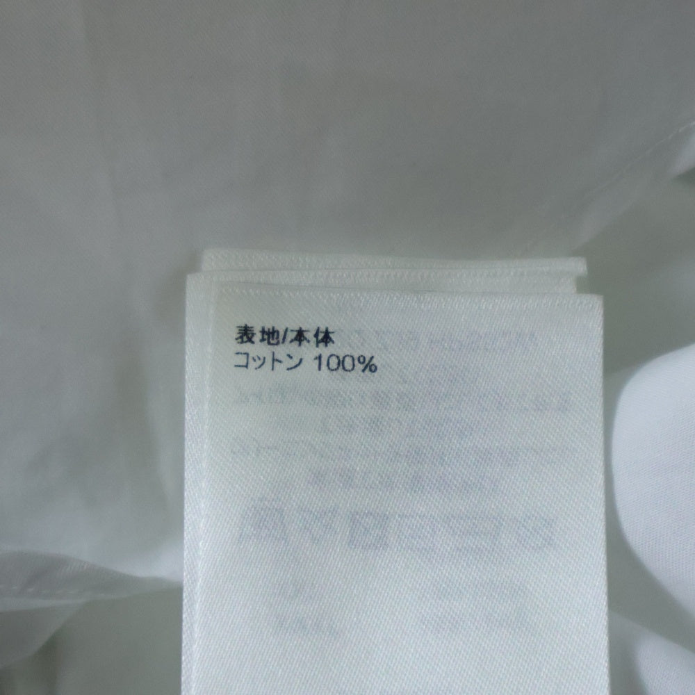 LOUIS VUITTON(ルイヴィトン) 23AW ロゴプリント クリアボタン レギュラーカラー ロングスリーブ 長袖シャツ ホワイト RM232Q ZJ9 HPS52W