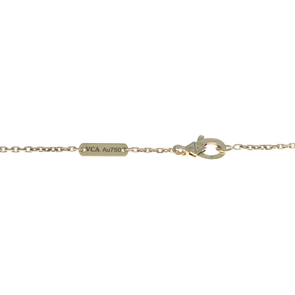 Van Cleef & Arpels(ヴァンクリーフアンドアーペル) ヴィンテージアルハンブラ マザーオブパール ネックレス Au750YG イエローゴールド VCARA45900 ジュエリー アクセサリー