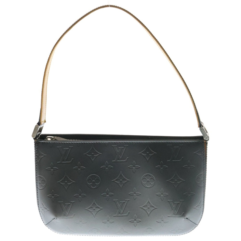 LOUIS VUITTON(ルイヴィトン) モノグラムマット ファウラー ハンドバッグ ワンショルダーバッグ ミニバッグ メタリックブラック シルバー金具 M55145