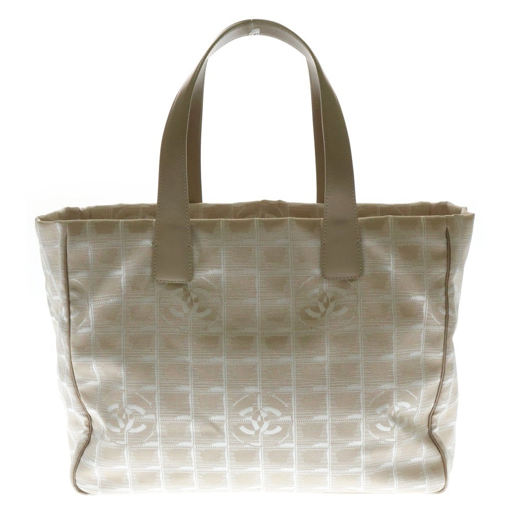 CHANEL(シャネル) ニュートラベルライン トートバッグ MM ベージュ キャンバス