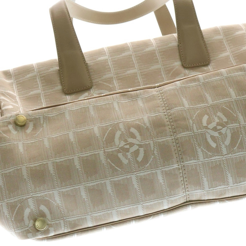 CHANEL(シャネル) ニュートラベルライン トートバッグ MM ベージュ キャンバス