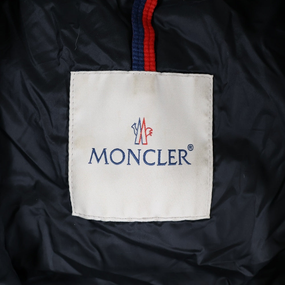 MONCLER(モンクレール) 21AW エルミンヌ ファーフーデッド ジップアップ ダウンジャケット コート ブラック レディース G20931C51601 53048