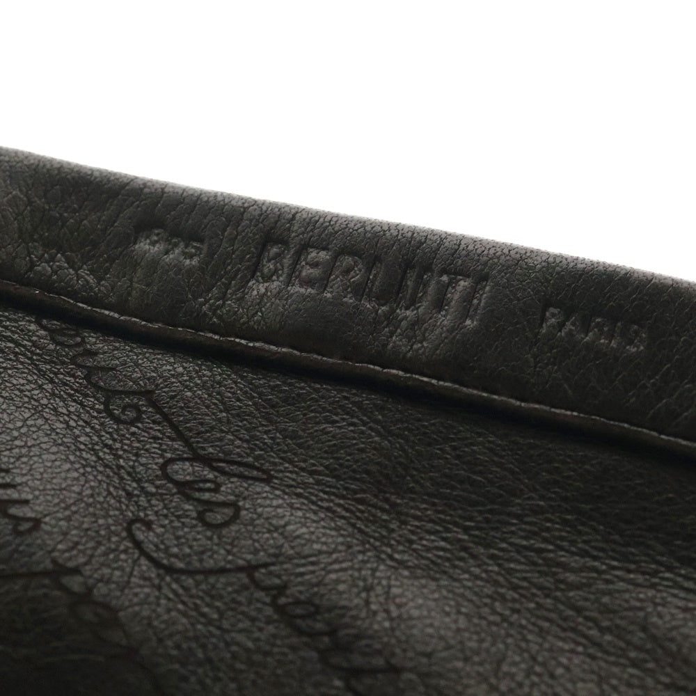 Berluti(ベルルッティ) カリグラフィー グローブ ブラウン レザー 手袋
