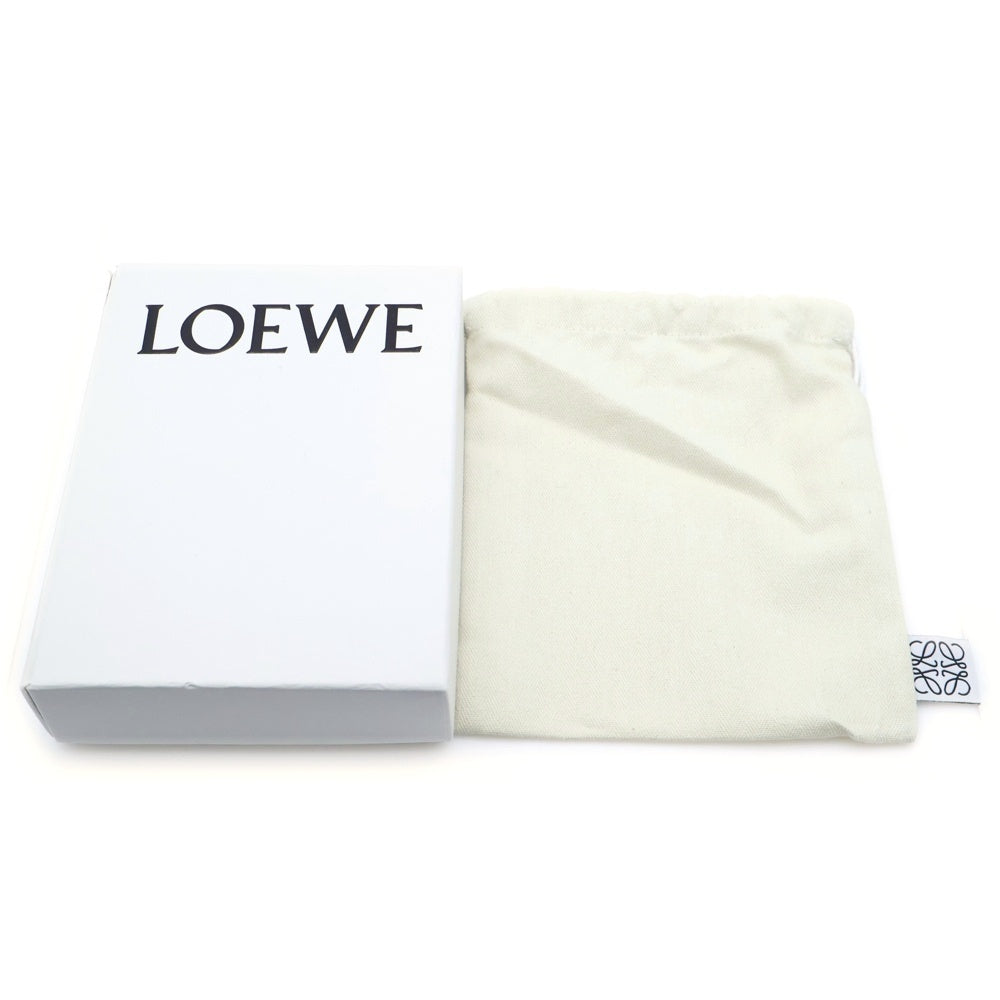 LOEWE(ロエベ) トライフォールド 三つ折り財布 グリーン×ブラウン レザー コンパクトウォレット