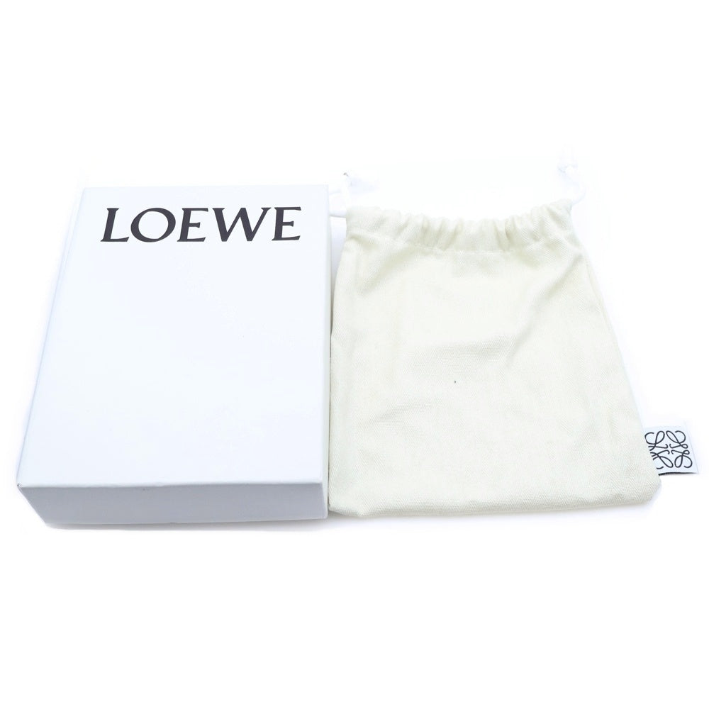 LOEWE(ロエベ) バッグチャーム アナグラム ブラウン×ブラック レザー キーホルダー