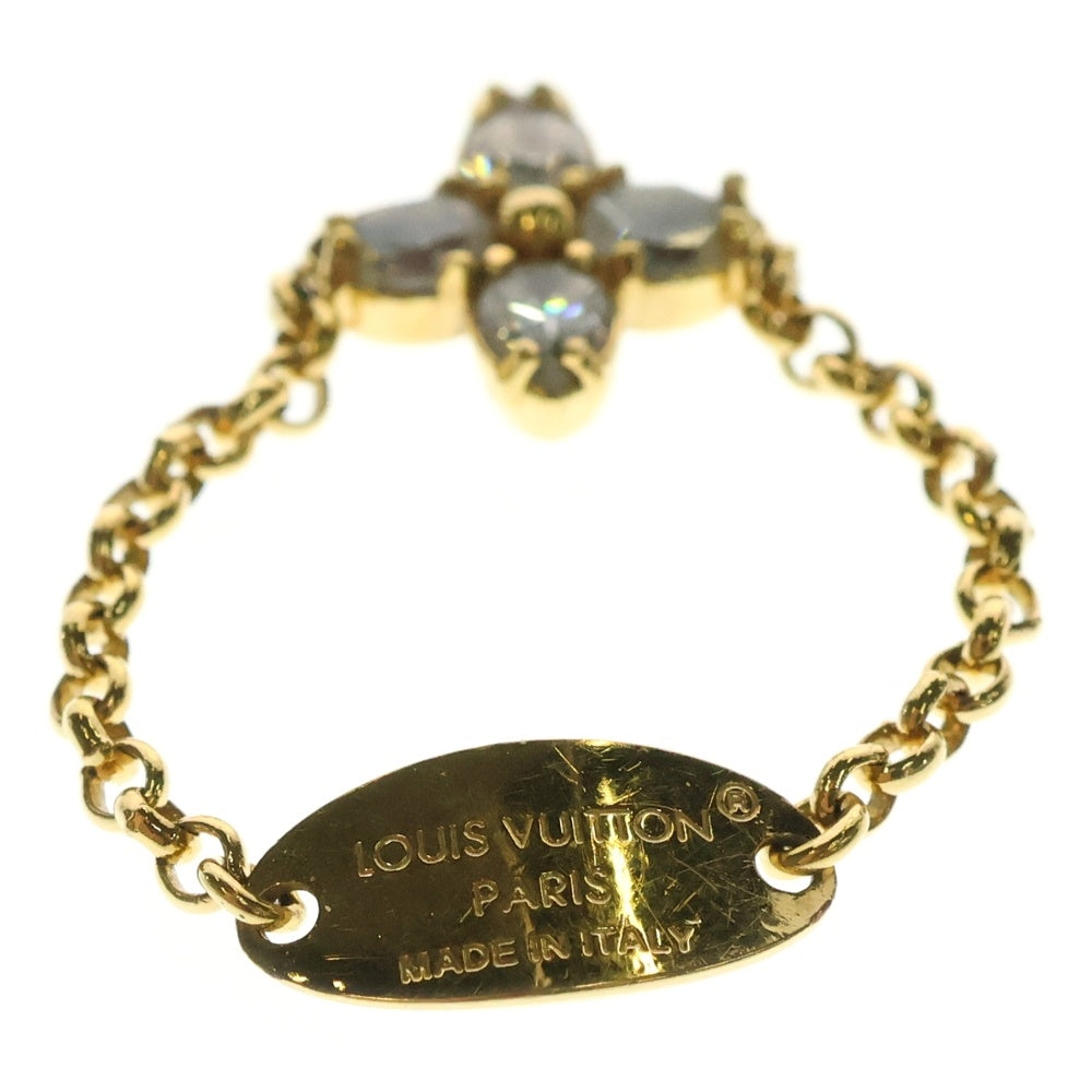 LOUIS VUITTON(ルイヴィトン) LVイニシャル モノグラムフラワー リング 指輪 ゴールド GP