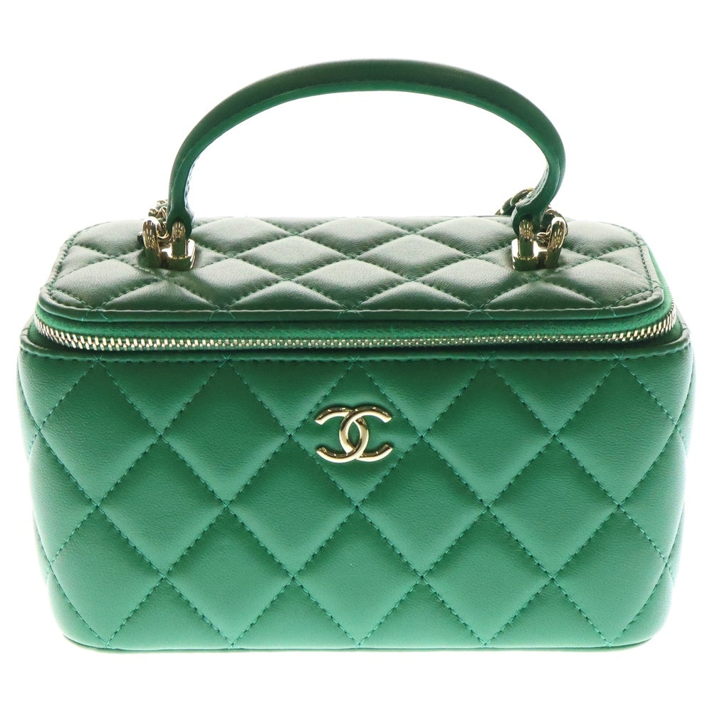 シャネル CHANEL バニティ チェーンショルダーバッグ　ラムスキン CHANEL - シャネル CHANEL バニティ チェーンショルダーバッグ