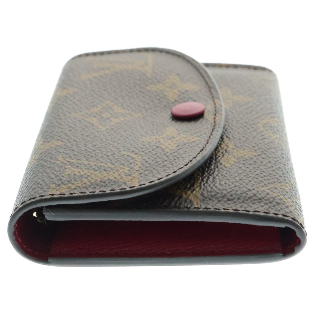 LOUIS VUITTON(ルイヴィトン) モノグラム ポルトモネロザリ コインケース コンパクトウォレット ブラウン ピンク金具 PVC M41939
