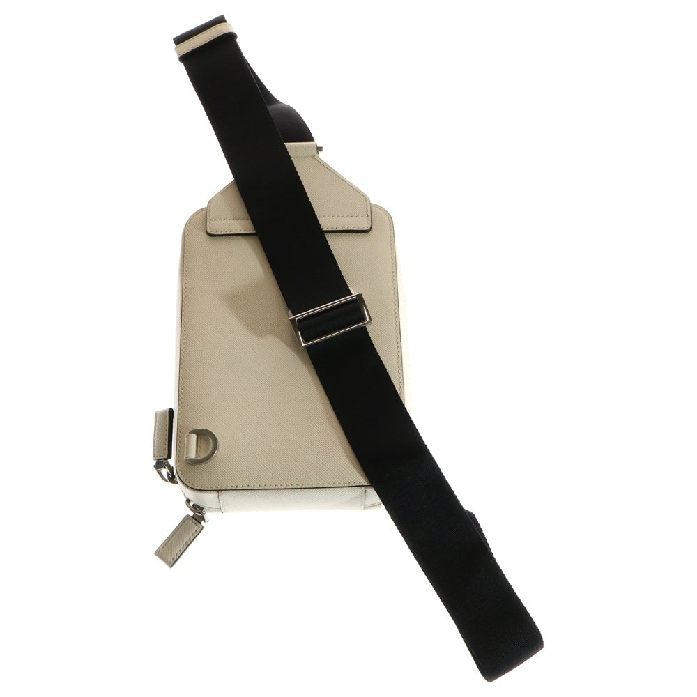 PRADA(プラダ) サフィアーノ ボディバッグ ショルダーバッグ ホワイトレザー 2VZ106