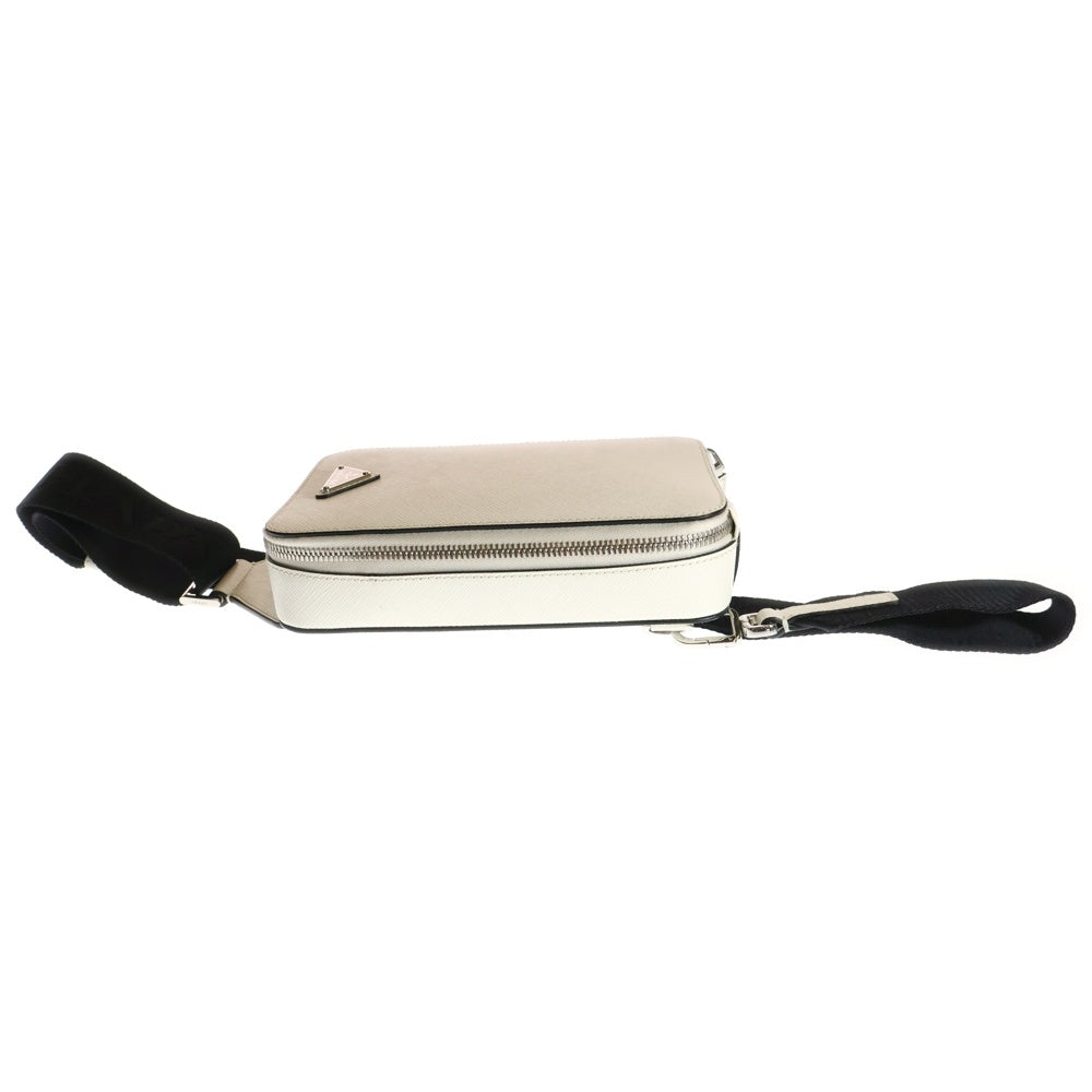 PRADA(プラダ) サフィアーノ ボディバッグ ショルダーバッグ ホワイトレザー 2VZ106