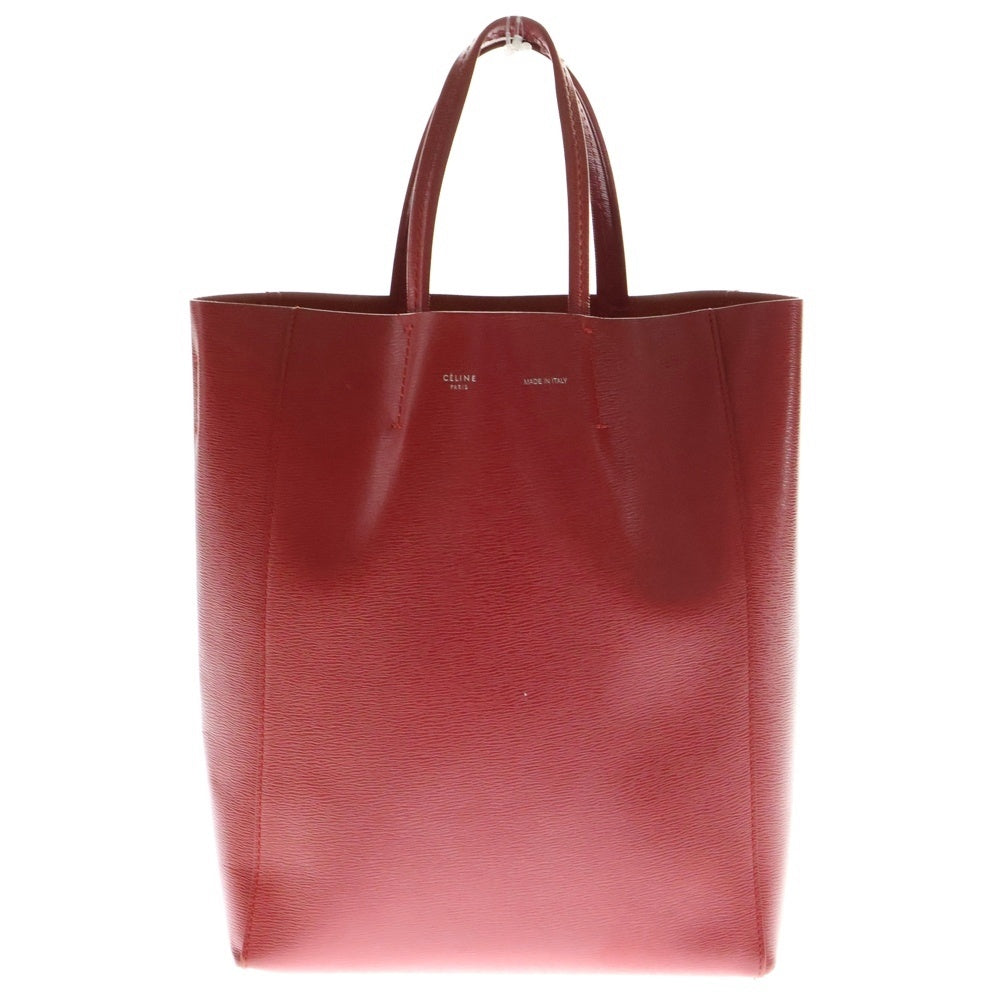 CELINE(セリーヌ) バーティカル カバ スモール ショルダーバッグ レッド レザー ライトバーガンディ