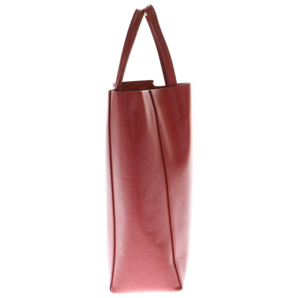 CELINE(セリーヌ) バーティカル カバ スモール ショルダーバッグ レッド レザー ライトバーガンディ