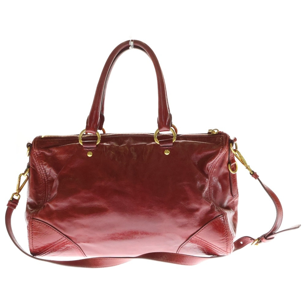 PRADA(プラダ) 2wayハンドバッグ ショルダーバッグ レッド レザー BN2324
