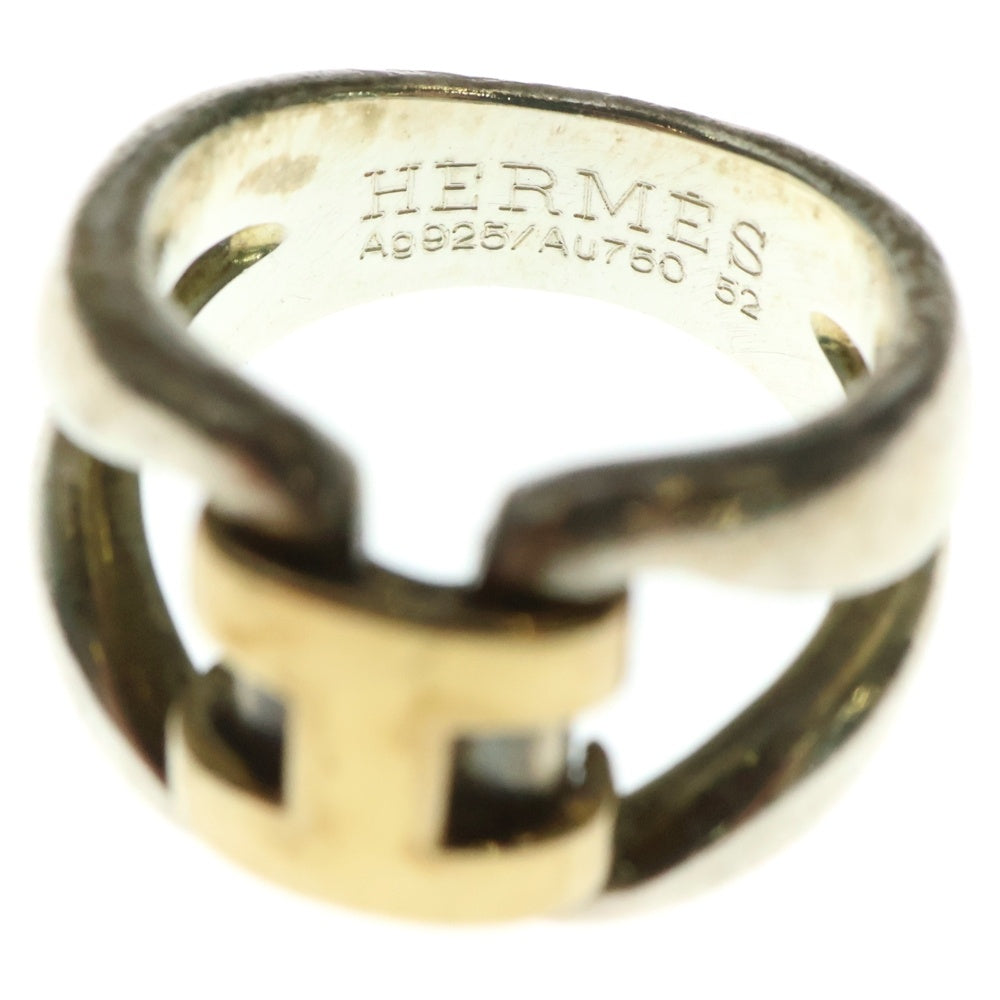 HERMES(エルメス) ヒストリー リング ゴールド×シルバー 52 アクセサリー ジュエリー