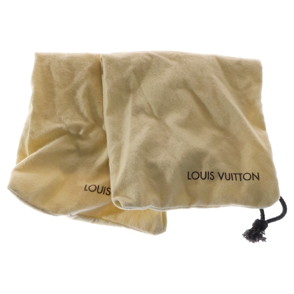 LOUIS VUITTON(ルイヴィトン) モノグラム 総柄 サテン ヒール サンダル パンプス シューズ ベージュ レディース