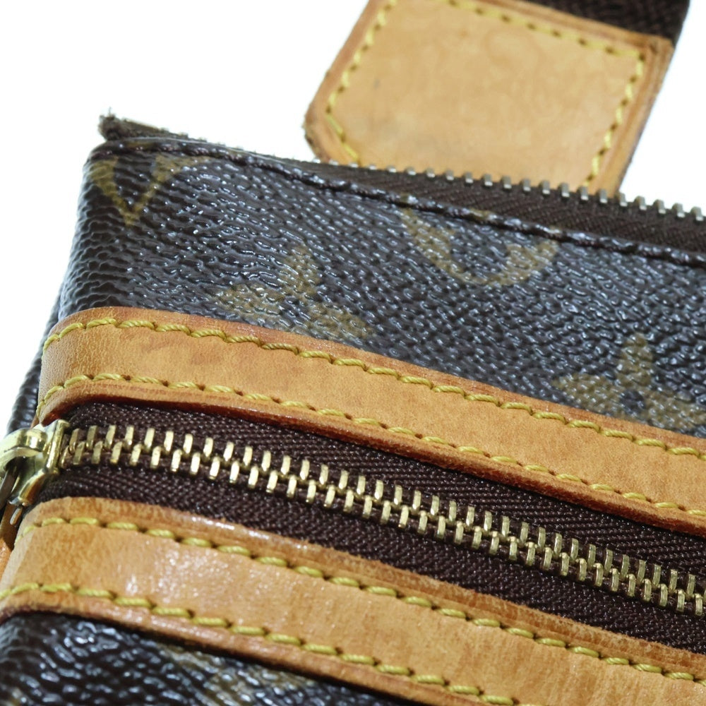 LOUIS VUITTON(ルイヴィトン) モノグラム ポシェットボスフォール レザーショルダーバッグ ブラウン M40044