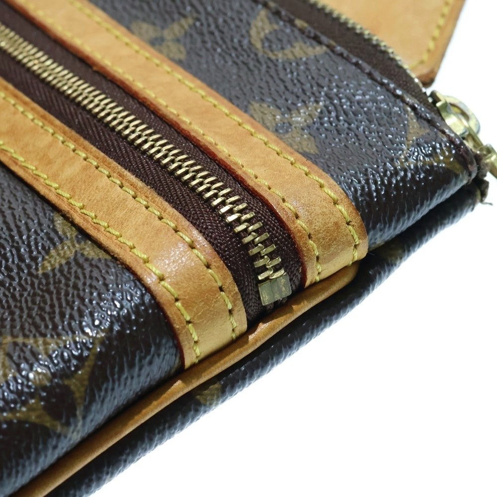 LOUIS VUITTON(ルイヴィトン) モノグラム ポシェットボスフォール レザーショルダーバッグ ブラウン M40044