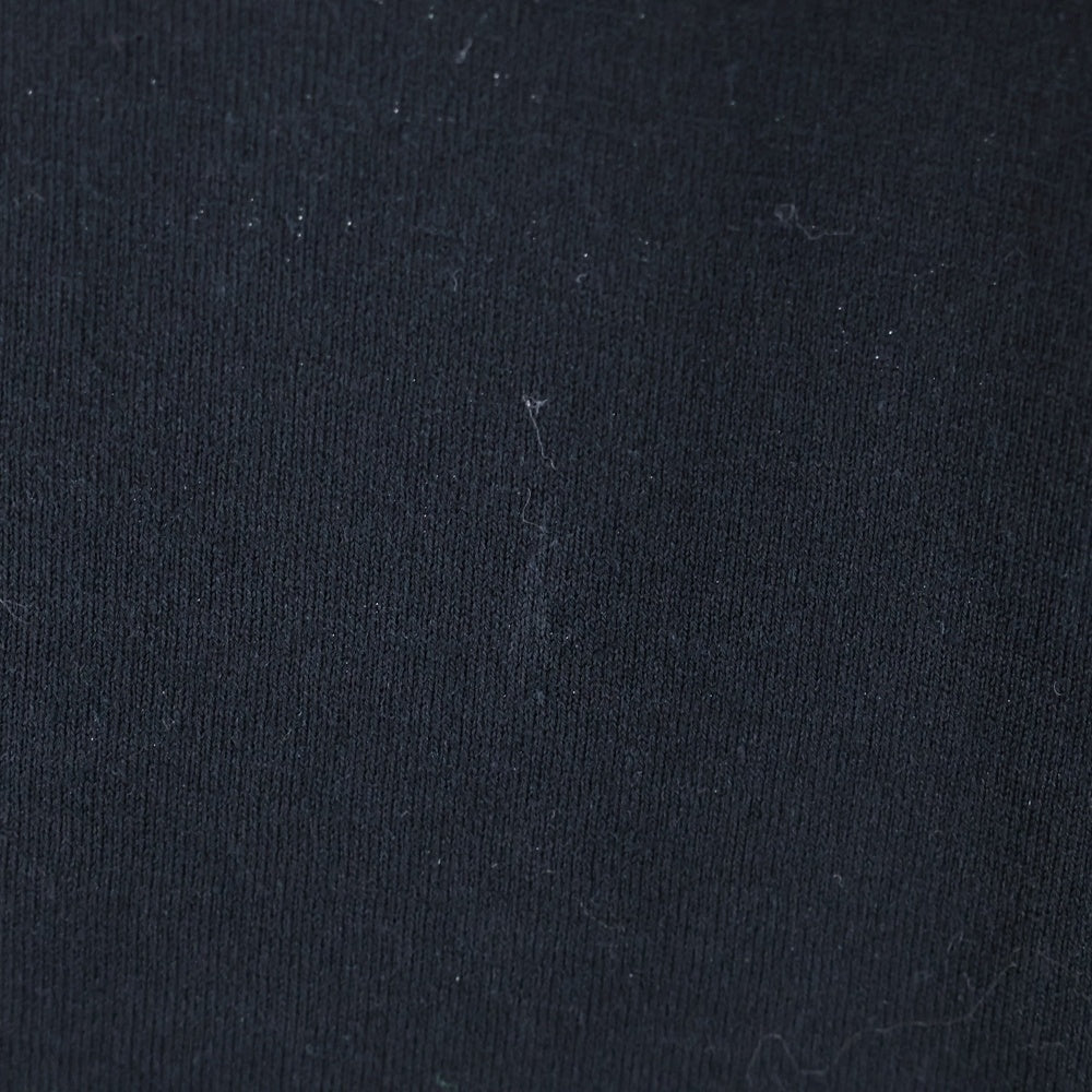 CELINE(セリーヌ) ロゴ刺繍 サイドライン コットンジャージー クルーネック 半袖Tシャツ カットソー ブラック 2X15N671Q.38LC