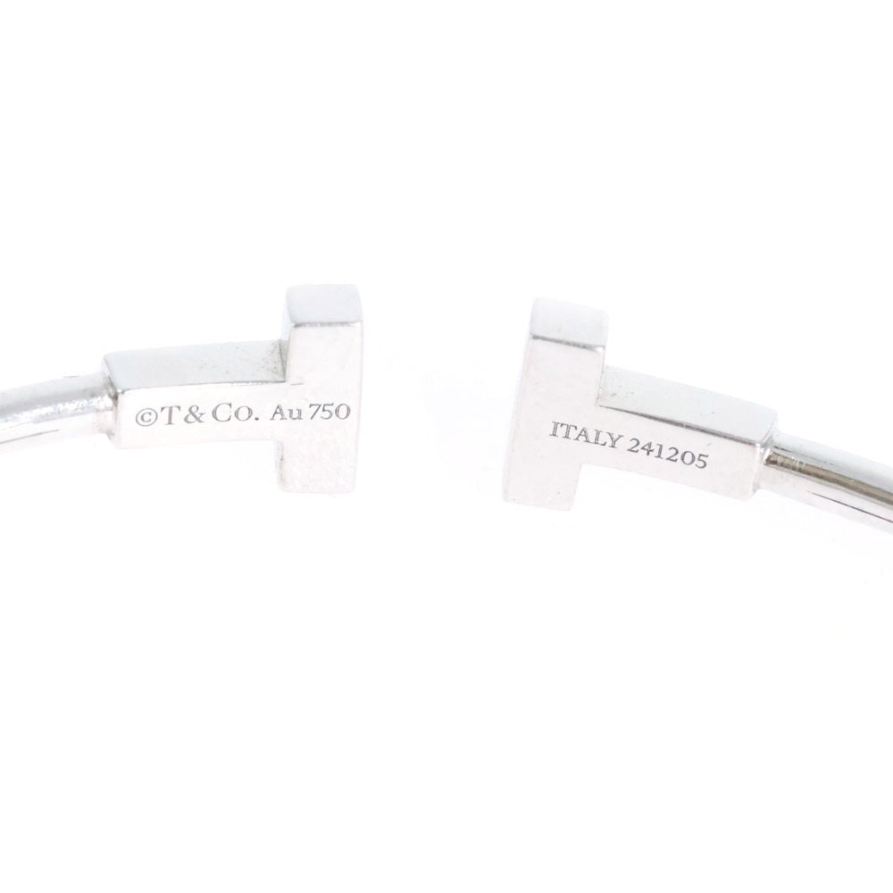 TIFFANY&Co(ティファニー) Tワイヤー バングル ブレスレット ホワイトゴールド 750 WG ジュエリー