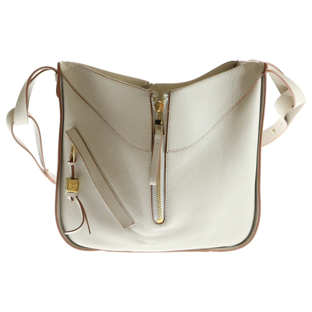 LOEWE(ロエベ) ハンモック ミディアム ベージュ レザー 2WAY ハンドバッグ ショルダーバッグ