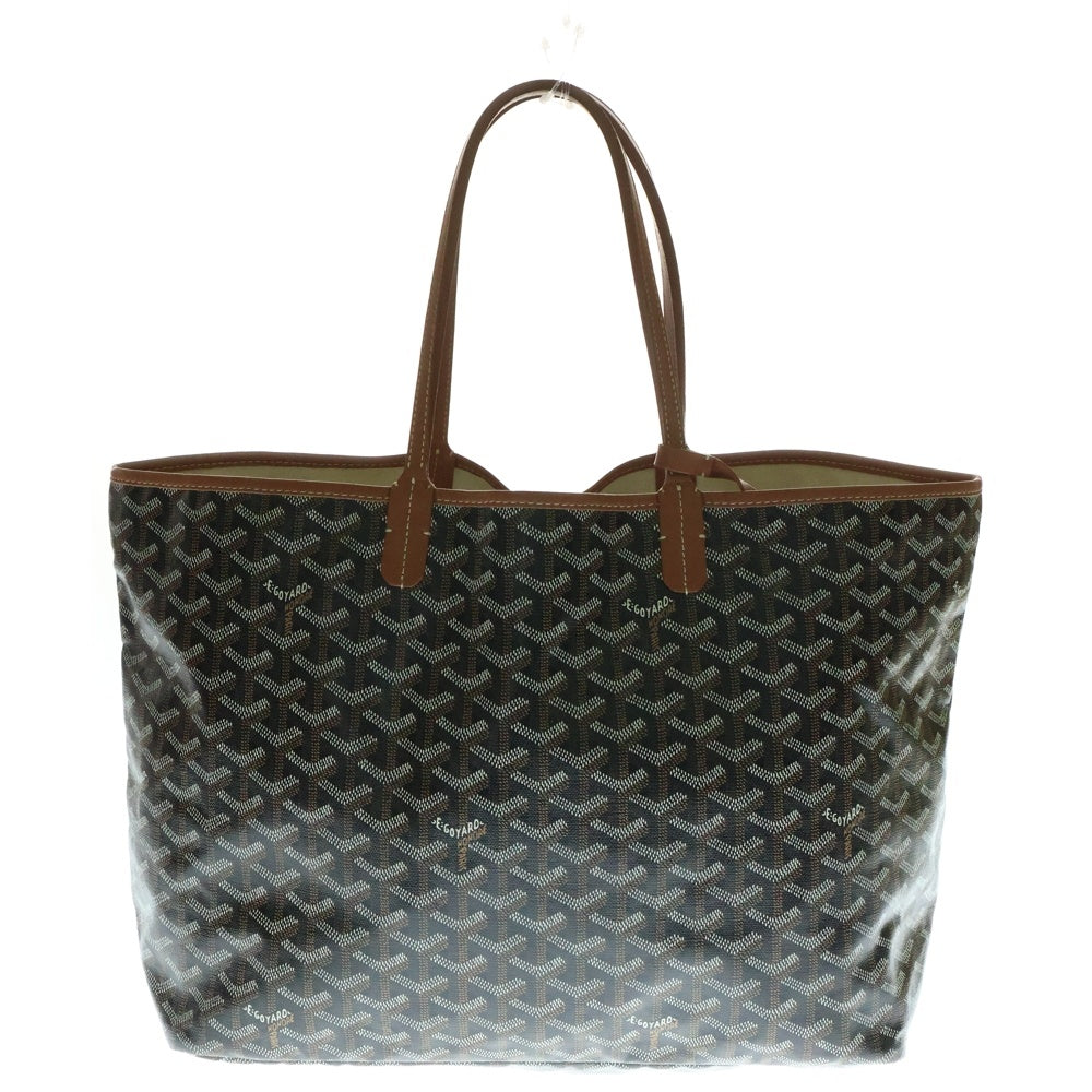 GOYARD(ゴヤール) サンルイPM ブラウン PVC×キャンバス トートバッグ