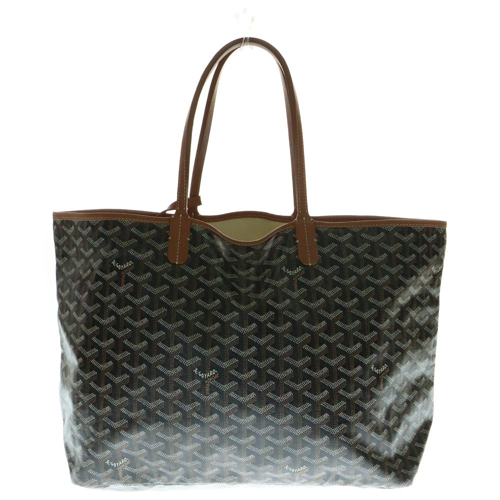 GOYARD(ゴヤール) サンルイPM ブラウン PVC×キャンバス トートバッグ