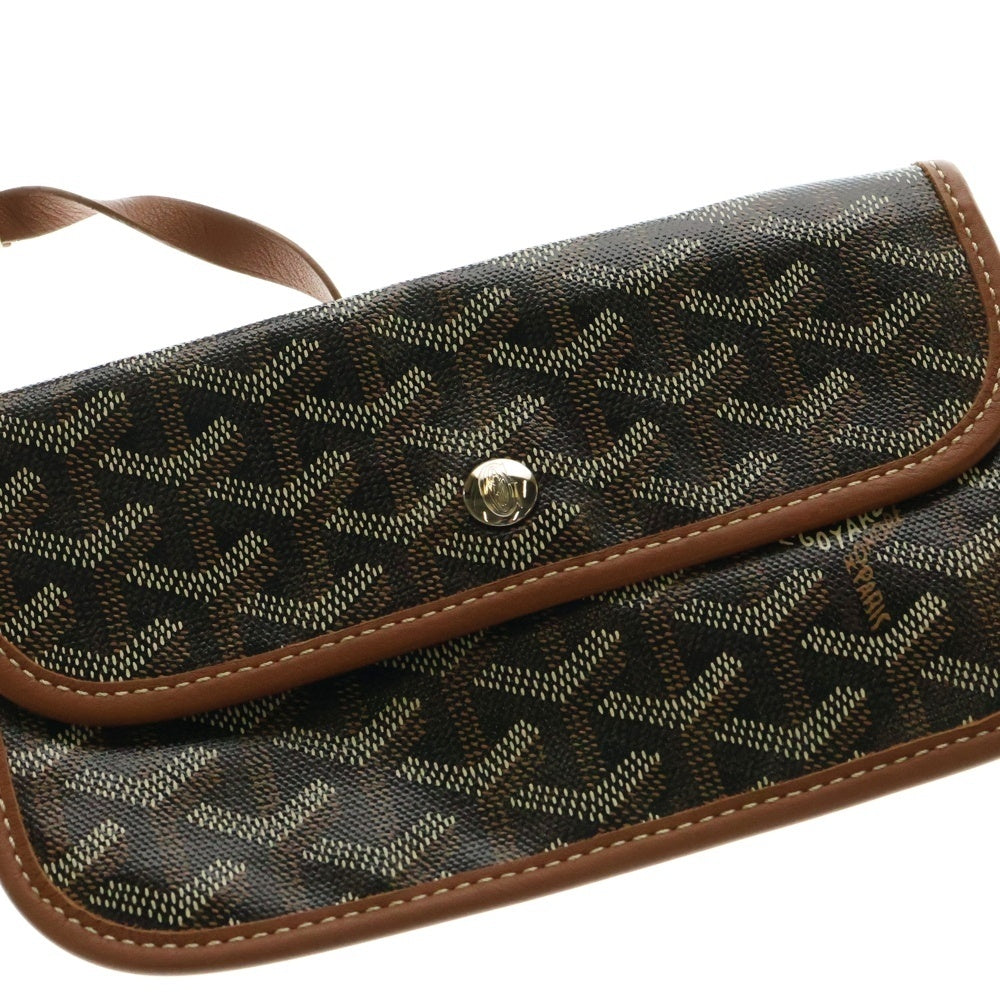 GOYARD(ゴヤール) サンルイPM ブラウン PVC×キャンバス トートバッグ