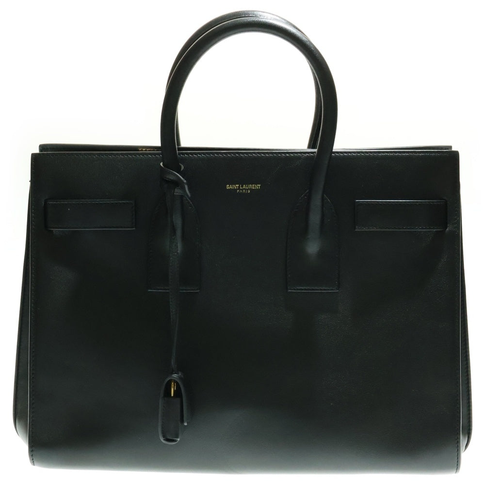 SAINT LAURENT PARIS(サンローランパリ) サックドジュールスープル 2WAY レザーハンドバッグ ショルダーバッグ ブラック