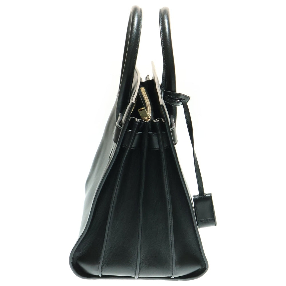 SAINT LAURENT PARIS(サンローランパリ) サックドジュールスープル 2WAY レザーハンドバッグ ショルダーバッグ ブラック
