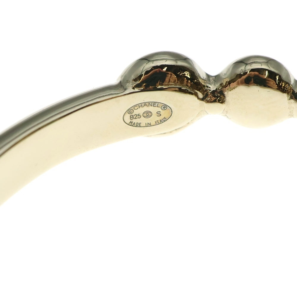 CHANEL(シャネル) ココマーク ラインストーンバングル ブレスレット ゴールド 25B
