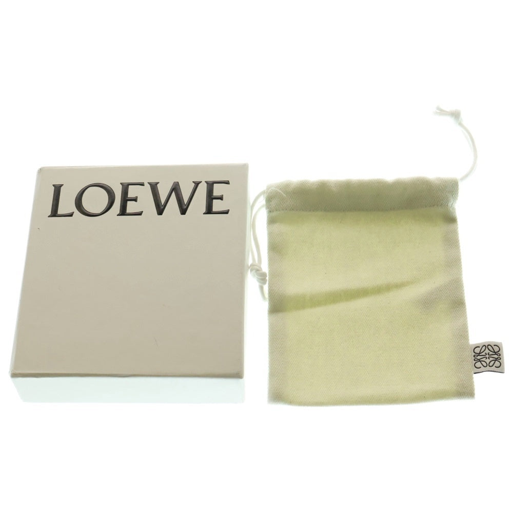 LOEWE(ロエベ) パズル アナグラム 2つ折り財布 コンパクトウォレット カードケース ブラック レザー