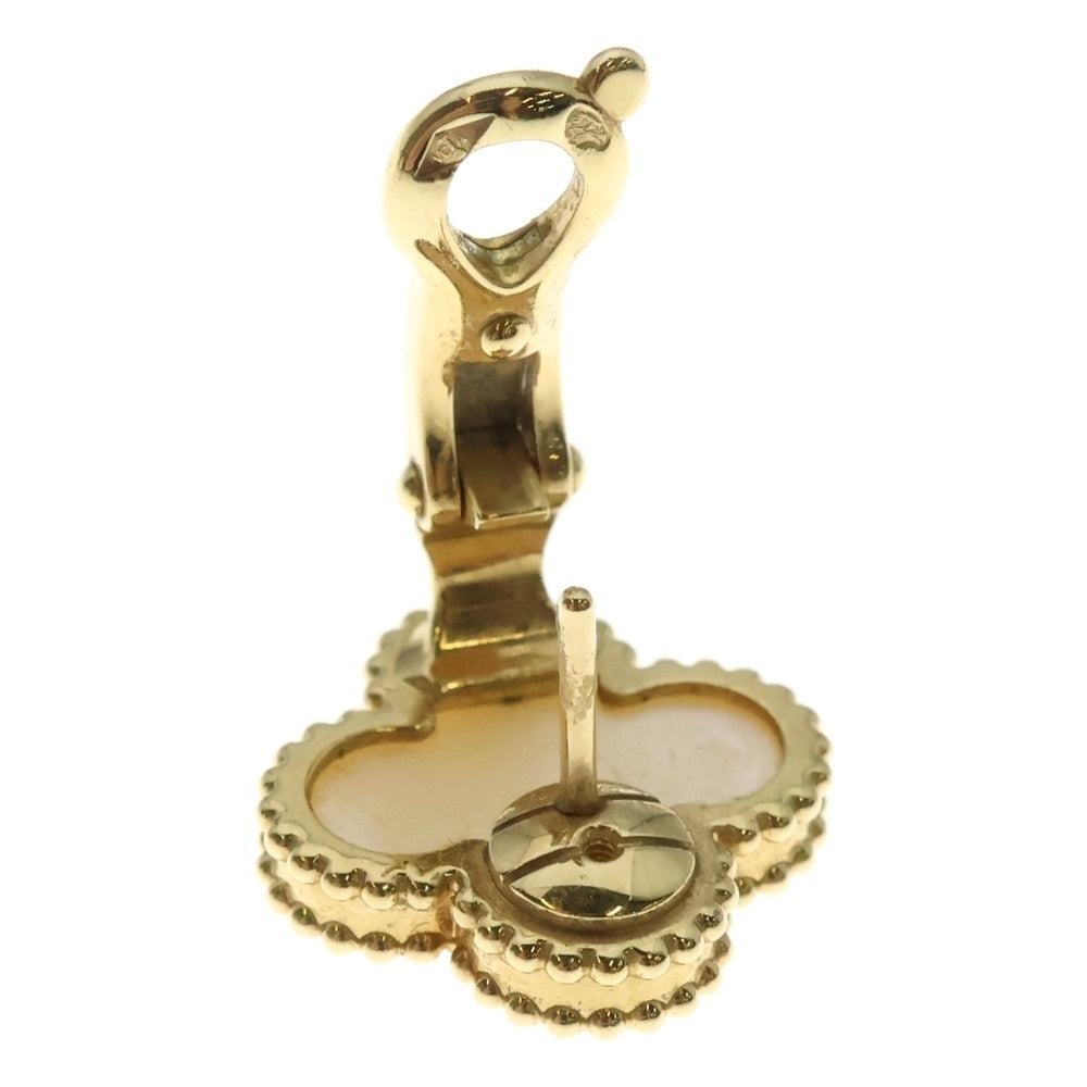 Van Cleef & Arpels(ヴァンクリーフアンドアーペル) ヴィンテージアルハンブラ マザーオブパール ピアス K18YG イエローゴールド/ホワイト VCARA44100