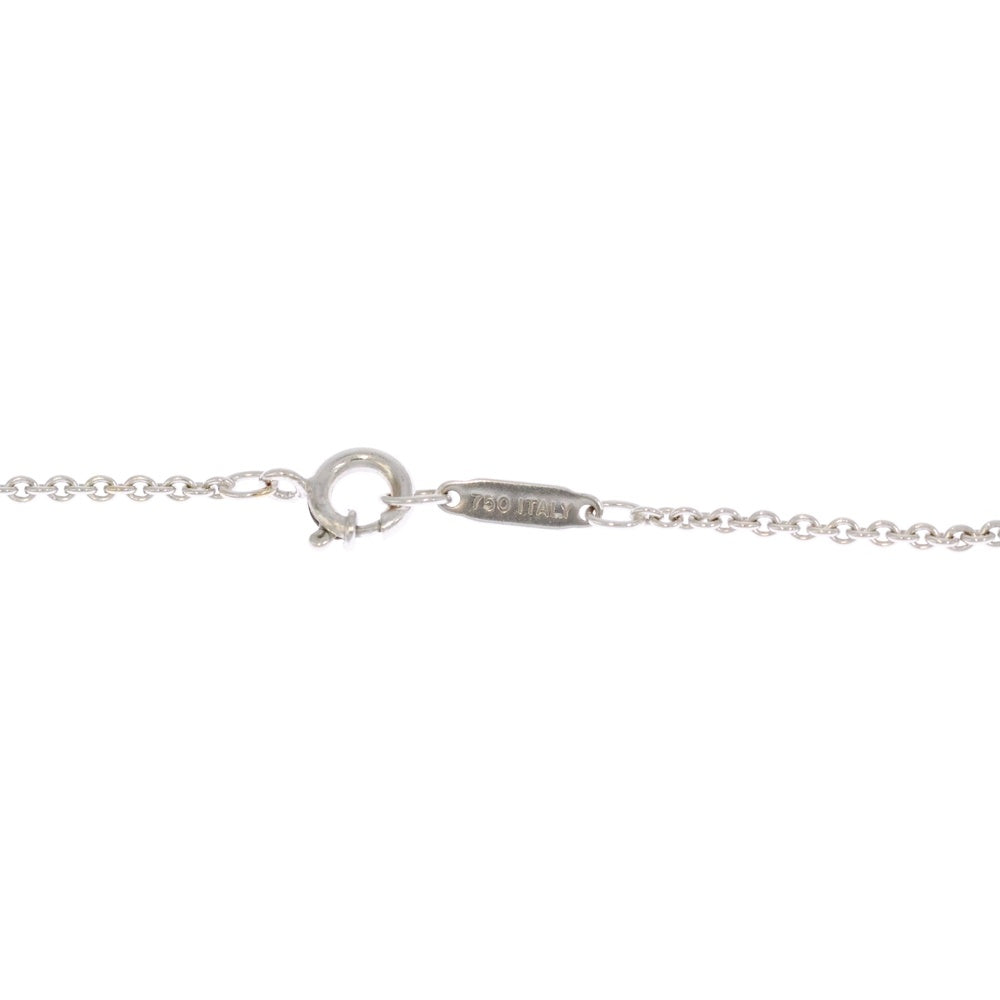 TIFFANY&Co(ティファニー) 1837 ダブルバー ドロップ ダイヤ チェーン ネックレス K18WG ホワイトゴールド