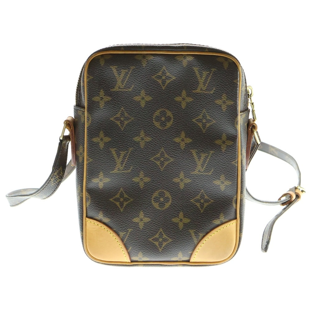 LOUIS VUITTON(ルイヴィトン) モノグラム ダヌープ ショルダーバッグ ミニバッグ ブラウン ゴールド金具 レザー×PVC M45266