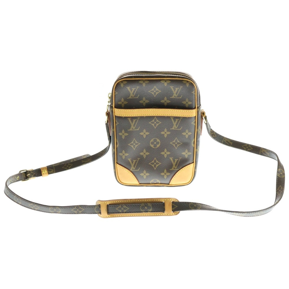 LOUIS VUITTON(ルイヴィトン) モノグラム ダヌープ ショルダーバッグ ミニバッグ ブラウン ゴールド金具 レザー×PVC M45266