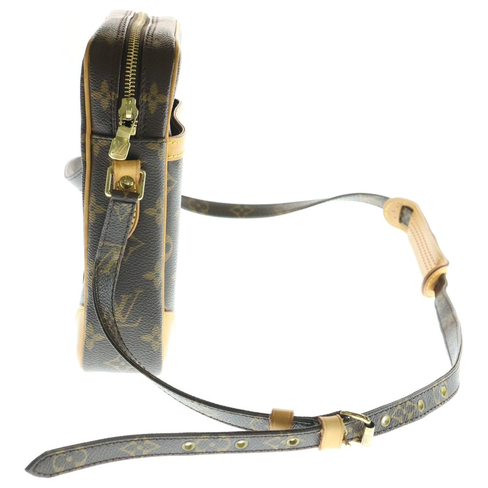 LOUIS VUITTON(ルイヴィトン) モノグラム ダヌープ ショルダーバッグ ミニバッグ ブラウン ゴールド金具 レザー×PVC M45266