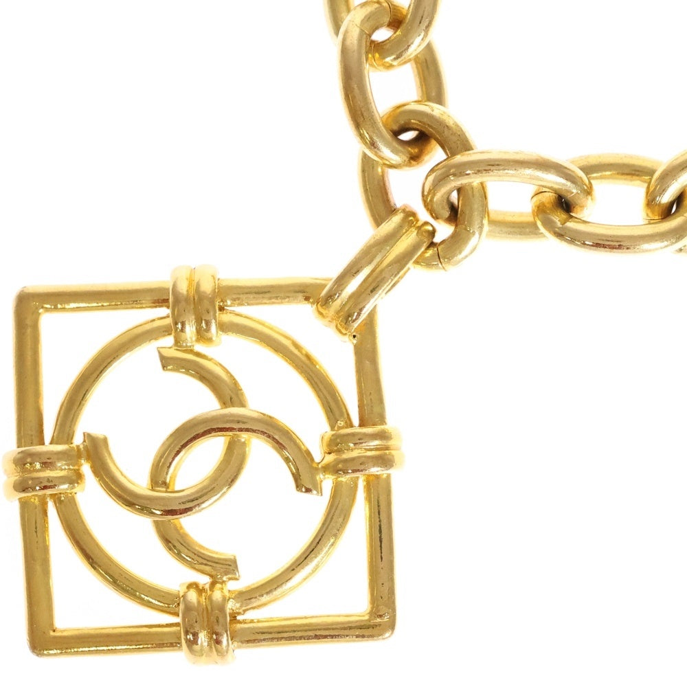 CHANEL(シャネル) ココマーク ひし形 チェーンネックレス ペンダント ゴールド GP 29