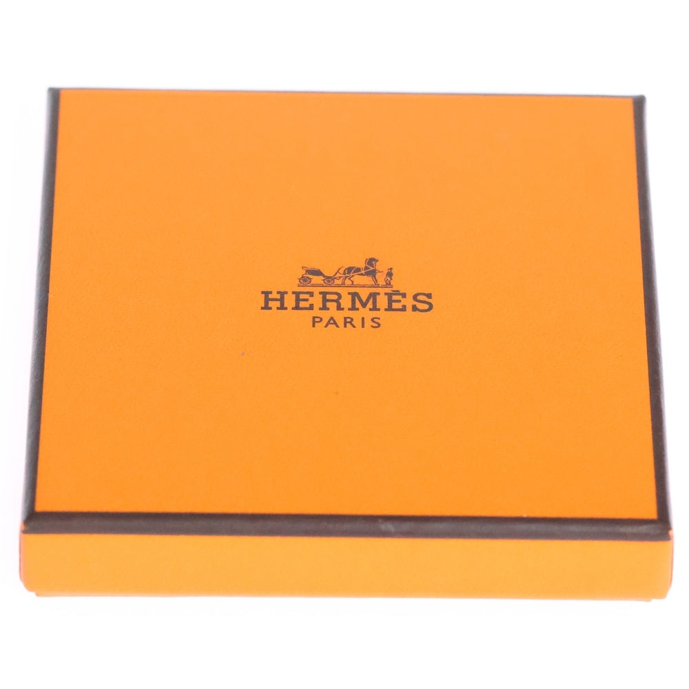 HERMES(エルメス) オーバル ネックレス ペンダント ブラウン バッファローホーン×革