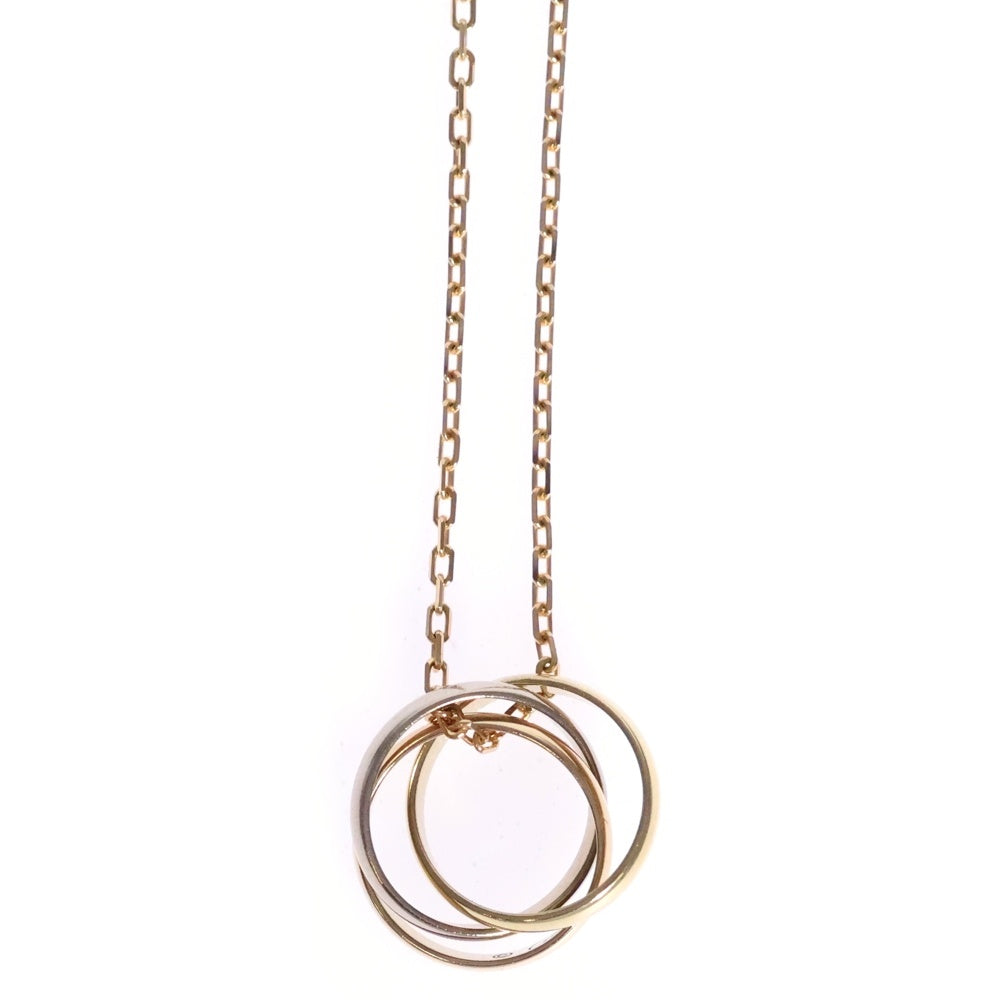 Cartier(カルティエ) トリニティ 3連チェーンネックレス ペンダント Au750YG/PG/WG イエローゴールド/ピンクゴールド/ホワイトゴールド レディース