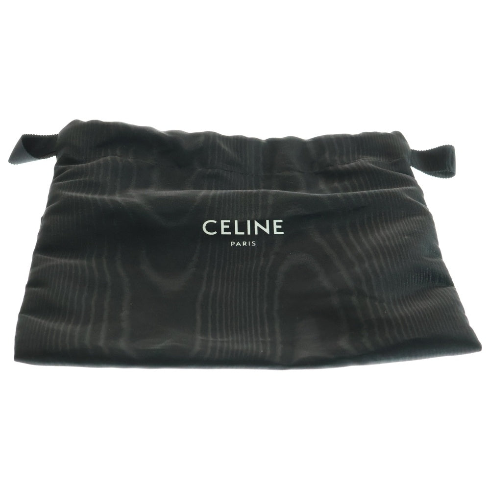 CELINE(セリーヌ) トリオンフ ミニ ブザス ショルダーバッグ ショルダーポシェット ミニバッグ ブルー カーフレザー