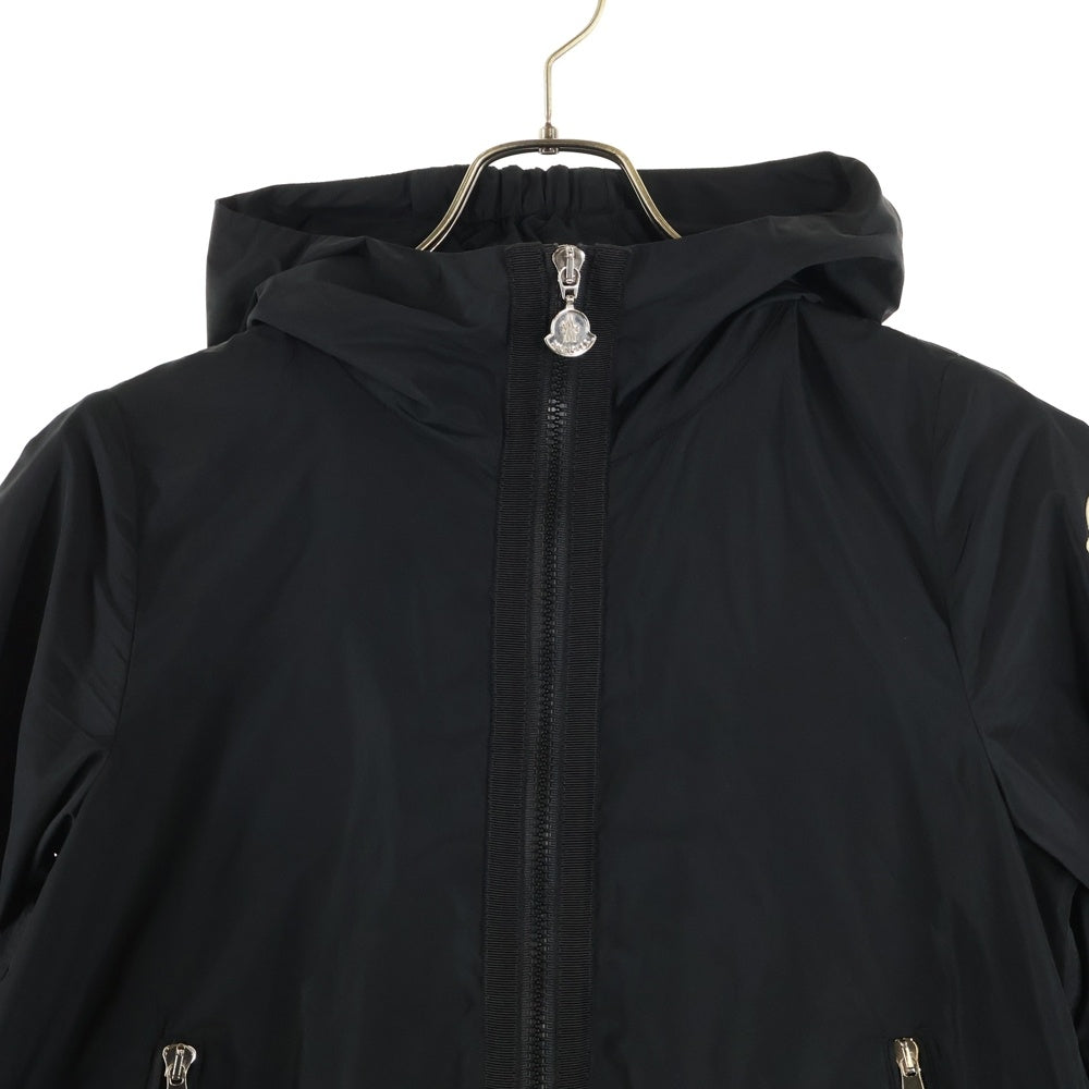 MONCLER(モンクレール) ROMBOU ロンボウ ワッペンロゴ ナイロン フーデッド ジップアップ ジャケット ブラック B10934609405 54881
