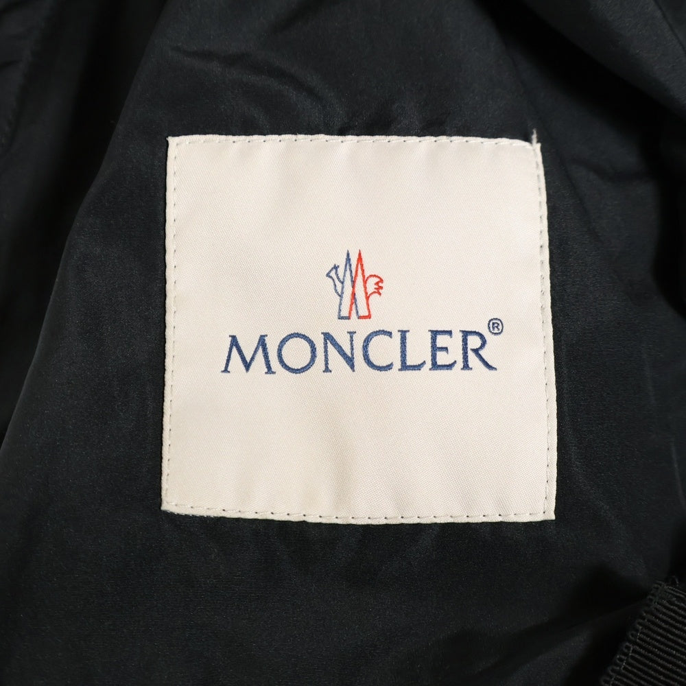 MONCLER(モンクレール) ROMBOU ロンボウ ワッペンロゴ ナイロン フーデッド ジップアップ ジャケット ブラック B10934609405 54881